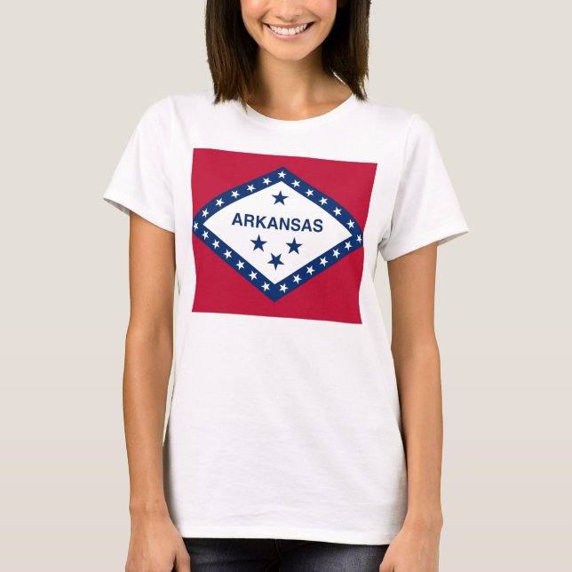 T-shirt Chemise T pour femmes avec le drapeau de l'État de (Devant)