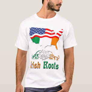 T-shirt Chemise T racines irlandaises américaines