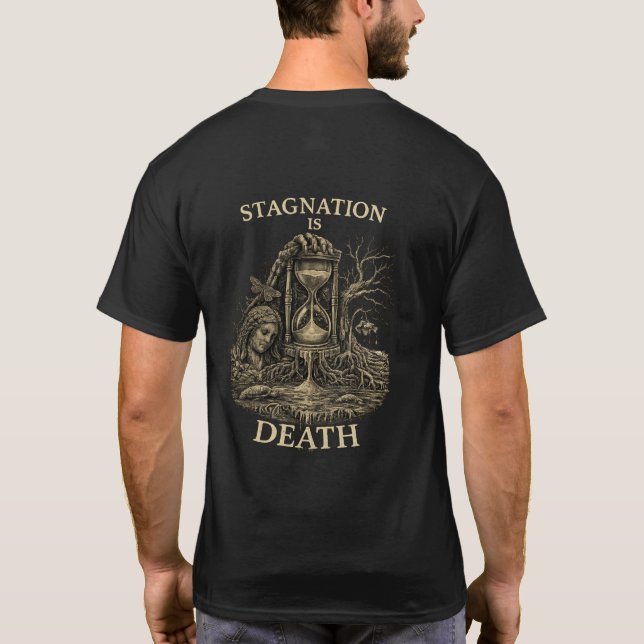 T-shirt Chemise T Shirt Stagnation C'est La Mort (Dos)