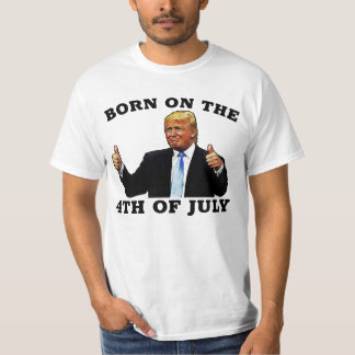 T-SHIRT CHEMISE T TRUMP NÉE LE 4 JUILLET