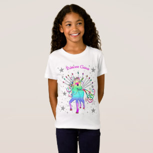 T-Shirt Chemise T Unicorn, Filles, Nom Insérer sur le deva