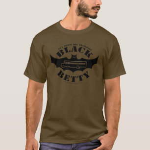 T-shirt Chemise tactique noire de fil de Betty