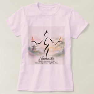 T-shirt Chemise Tai Chi avec définition "Namaste".