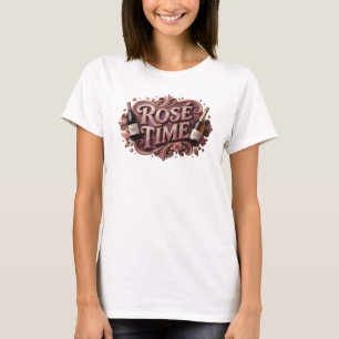 T-shirt Chemise Tendance Rose ROS TIME Citation