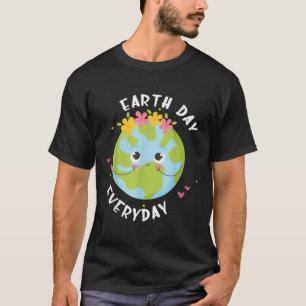 T-shirt Chemise Terre journee Quotidienne Enfants Fille Fe
