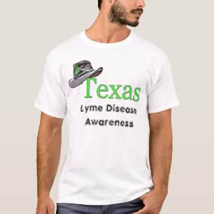 T-shirt Chemise Texas Lyme Maladie Sensibilisation Chapeau