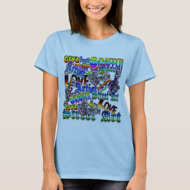 T-shirt Chemise Texte Graffiti Artist (Devant)