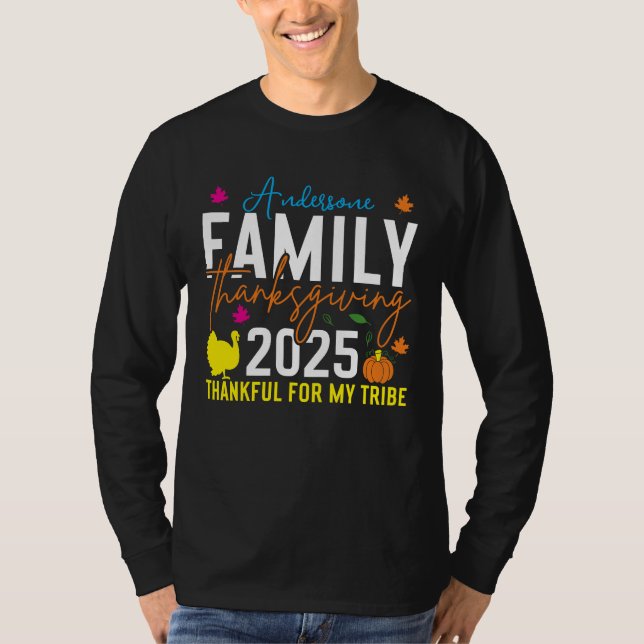 T-shirt Chemise Thanksgiving 2025 | Turquie modifiable (Devant)