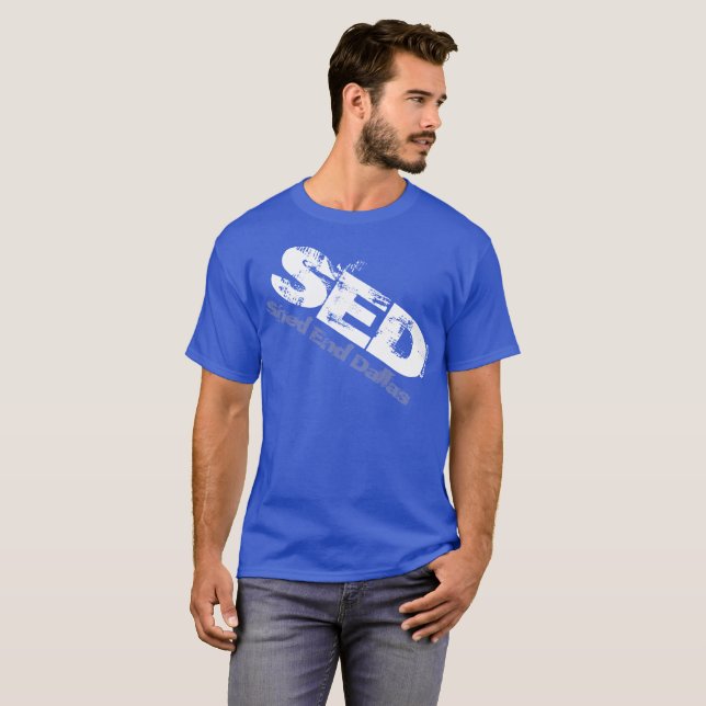 T-shirt Chemise tordue par graphique de SED (Devant entier)