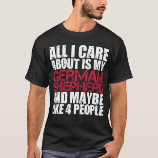 T-shirt Chemise toute de berger allemand soin d'I au sujet