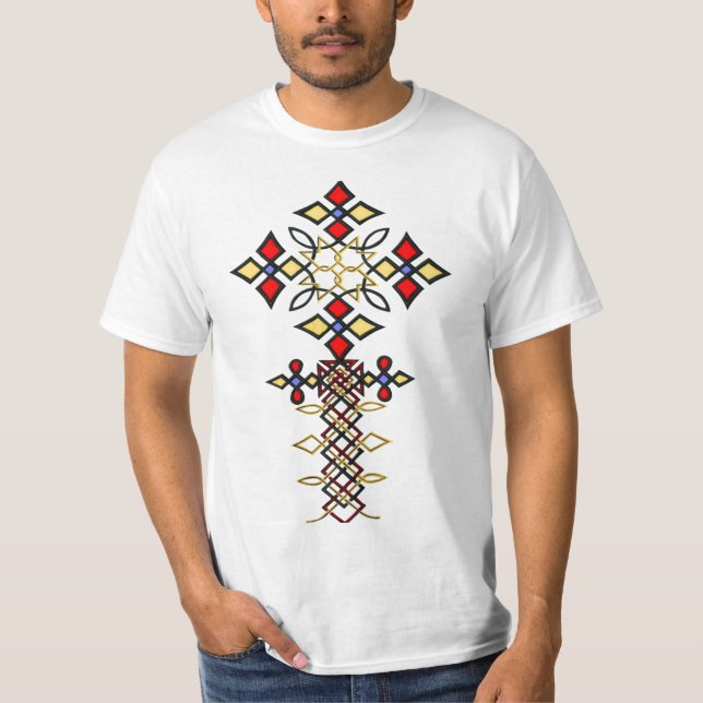 T-shirt Chemise traditionnelle éthiopienne Rootz (Devant)