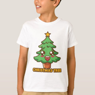T-shirt Chemise Tri-Blend sapin de Noël