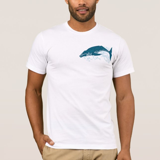T-shirt Chemise tribale 5 de baleine (Devant)
