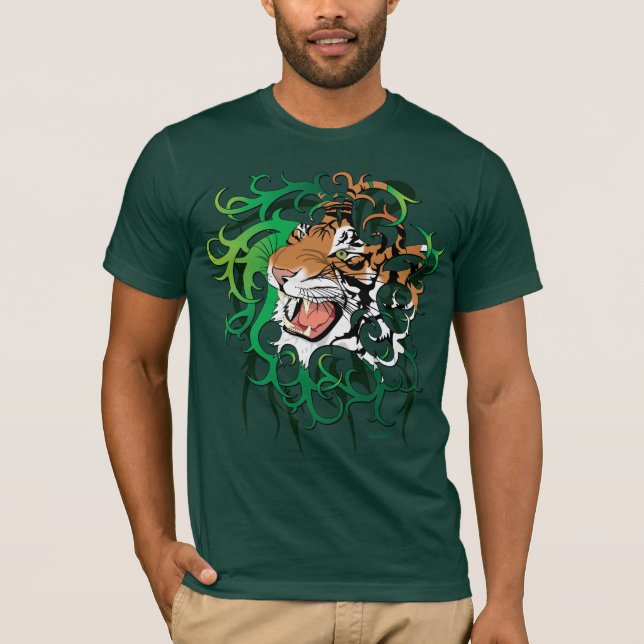 T-shirt Chemise tribale du tigre 2 (Devant)