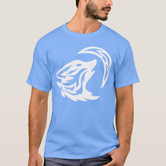 T-shirt Chemise Tribale Loup Hurleur Blanc des années 70 g