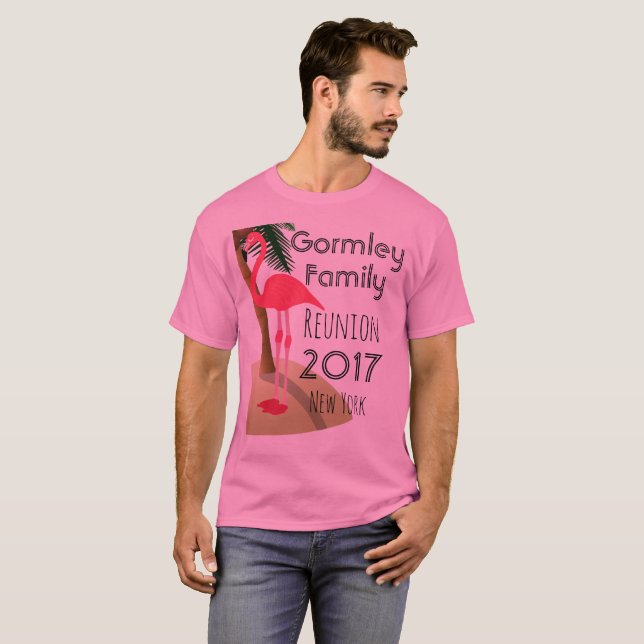 T-shirt Chemise tropicale de la Réunion de famille de (Devant entier)
