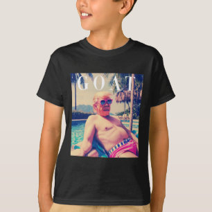 T-shirt Chemise Trump chèvre drôle été 2024 Dona républica