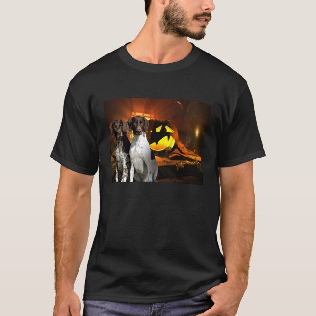 T-shirt Chemise unisexe allemande de Halloween (Devant)