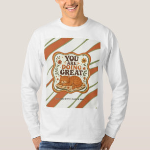 T-shirt Chemise universitaire personnalisée chat orange ra