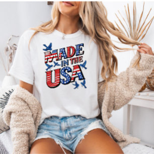 T-shirt Chemise USA 4 juillet, Cadeau Patriotique pour Ell