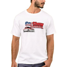 Chemise USA Car Show Nationals blanche