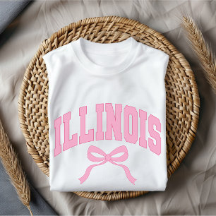 T-shirt Chemise USA College Illinois, Cadeau d'anniversair