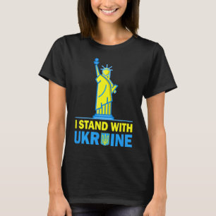 T-shirt Chemise Usa Liberté Ukraine Je Suis Avec Ukraine U