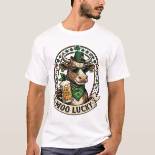 T-shirt Chemise vache irlandaise design bière vintage St P