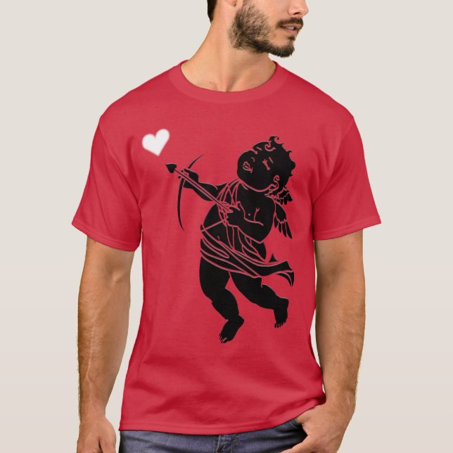 T-shirt Chemise Valentines Hommes Chemise Valentine Love (Devant)