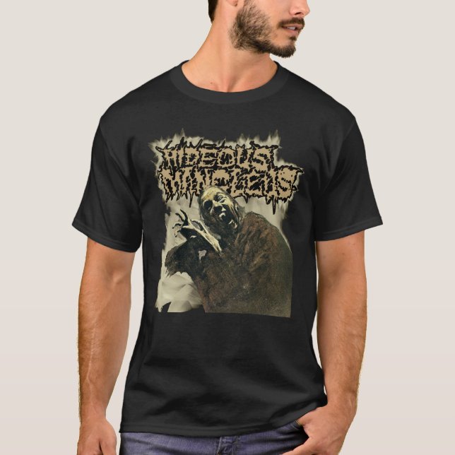 T-shirt Chemise Vampire Mangleus Psycho Hideous (Devant)