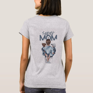 T-shirt chemise verdâtre selon la fête des mères