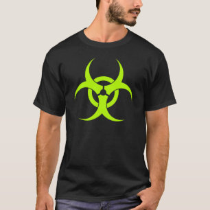 T-shirt chemise verte au néon de Biohazard
