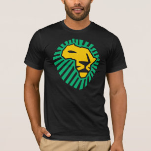 T-shirt Chemise verte d'hommes jaunes de l'Afrique de tête