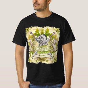 T-shirt Chemise verte du blason de famille Knight Nom de f
