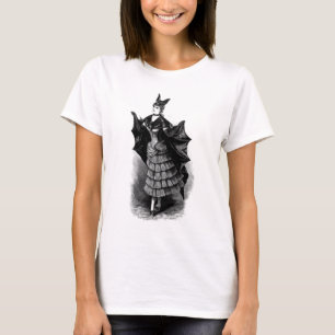 T-shirt Chemise victorienne de Steampunk de fille de batte