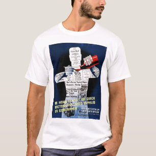 T-shirt Chemise vintage d'affiche de santé publique
