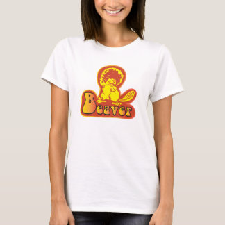 T-shirt chemise vintage de disco de castor des années 1970