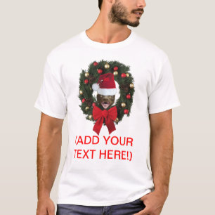 T-shirt Chemise vintage de Joyeux Noël de blaireau de mie