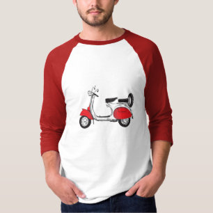 T-shirt chemise vintage de scooter