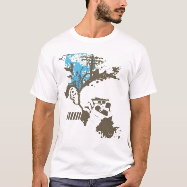T-shirt Chemise vintage de style (Devant)