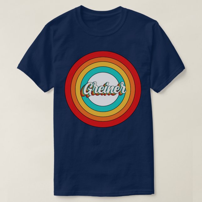 T-shirt Chemise Vintage Greiner Circle (Design devant)