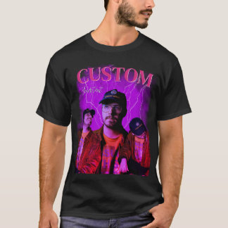 T-shirt Chemise Violette Personnalisée Vaporwave des Année