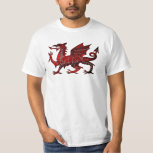 T-shirt Chemise Welsh Dragon