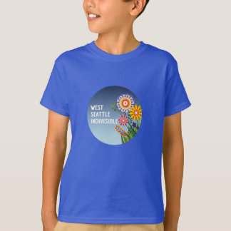 T-shirt Chemise West Seattle Indivisible Kids Fleur Bleue 