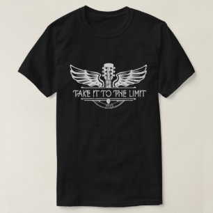 T-shirt Chemise Wings Guitar Vintage Rock Spirit 1975