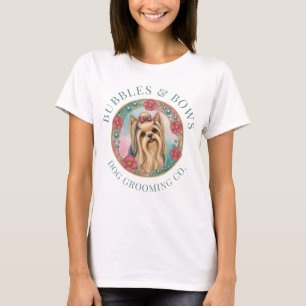T-shirt Chemise Yorkshire Terrier pour salon de toilettage