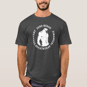 T-shirt Chemise zéro de marché boursier de haie