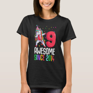 T-shirt Chemises 9ème Anniversaire Pour Filles, Magnifique