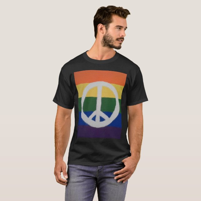 T-shirt Chemises arc-en-ciel (Devant entier)