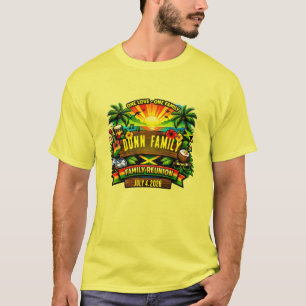 T-shirt chemises assorties ambiance jamaïcaine